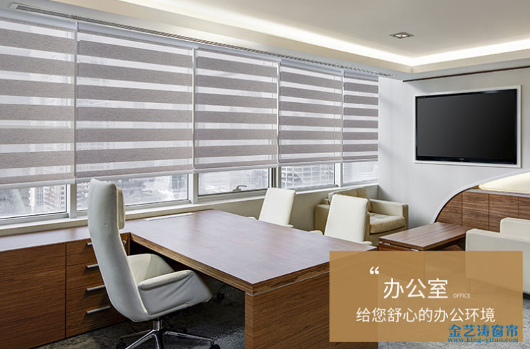 拉絲柔紗簾香格裏拉斑馬簾-佛山窗簾廠家訂製